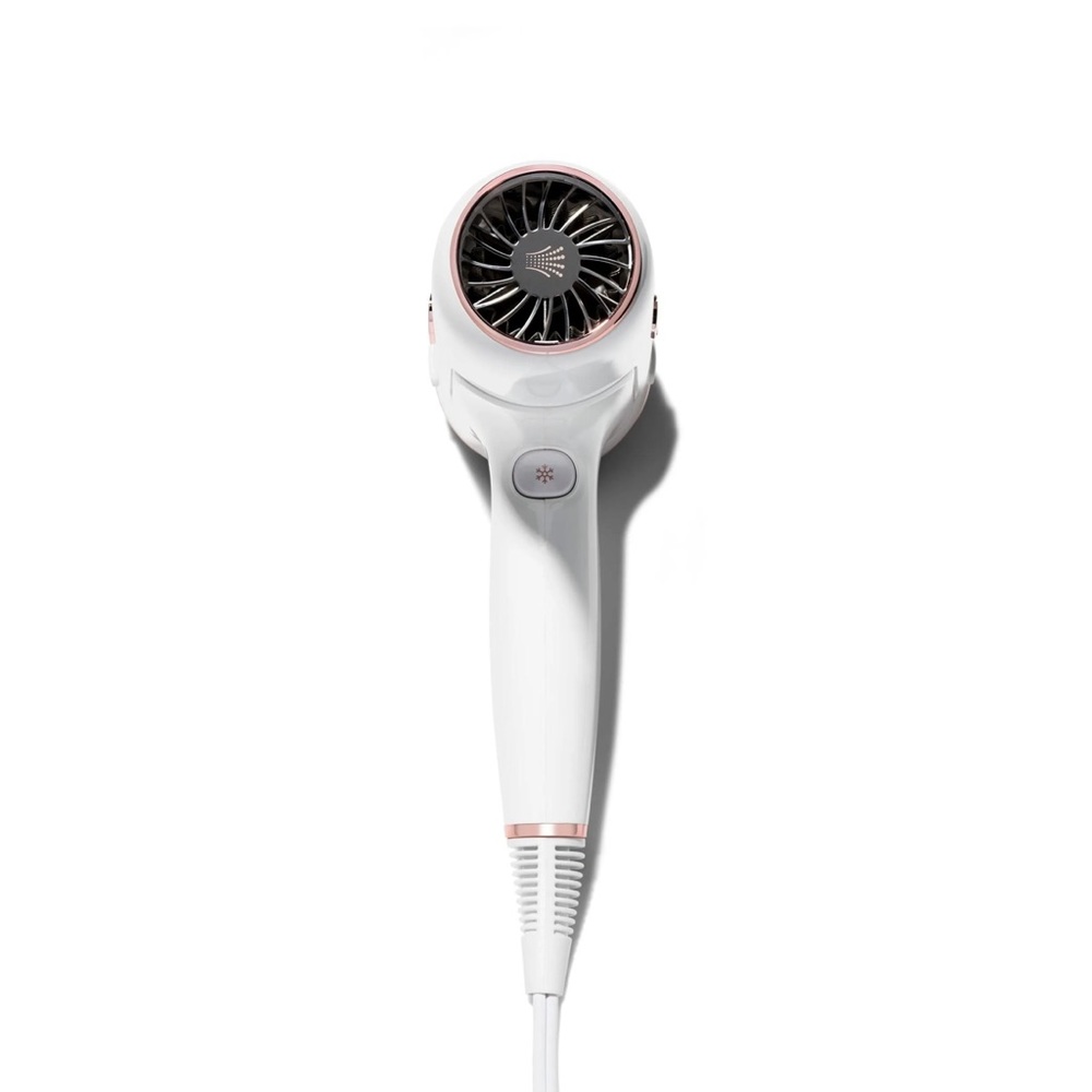 T3 CURA Luxe Hair Dryer White Rose Gold Digital Ionic Blow Dryer Fast Drying NIB - Picture 3 of 11